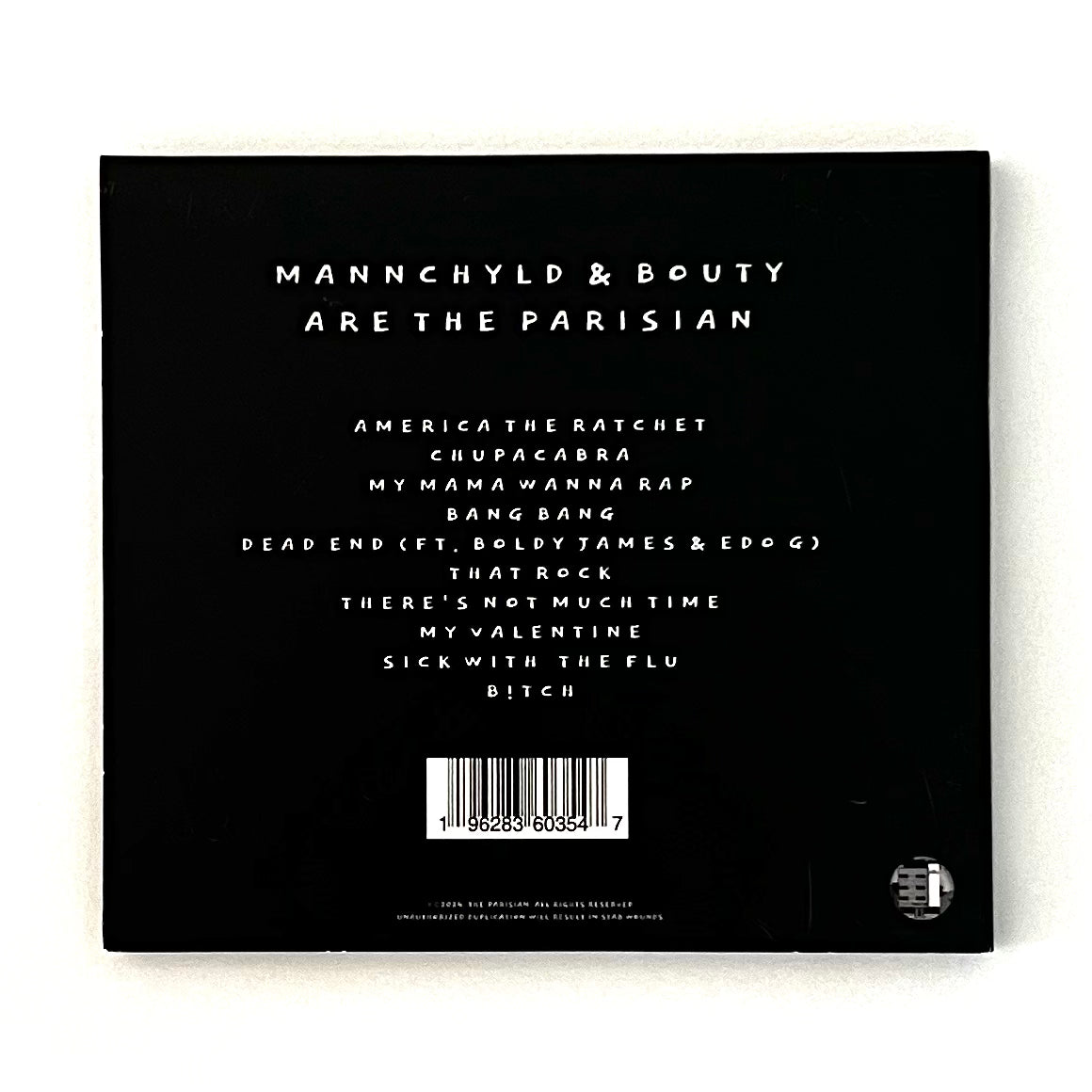 The Parisian "Mannchyld & Bouty Are The Parisian" (Digipak CD)